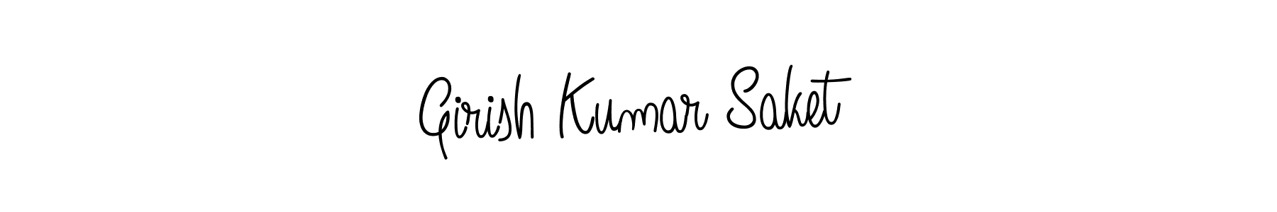 You can use this online signature creator to create a handwritten signature for the name Girish Kumar Saket. This is the best online autograph maker. Girish Kumar Saket signature style 5 images and pictures png