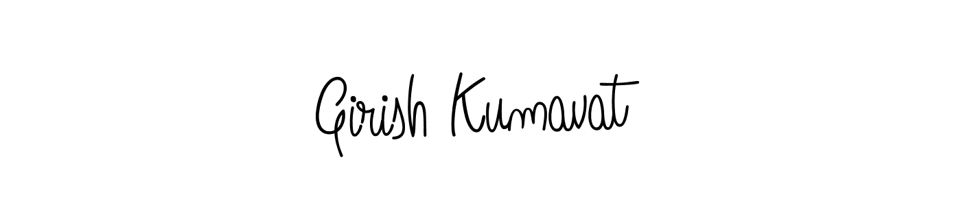 How to make Girish Kumavat name signature. Use Angelique-Rose-font-FFP style for creating short signs online. This is the latest handwritten sign. Girish Kumavat signature style 5 images and pictures png