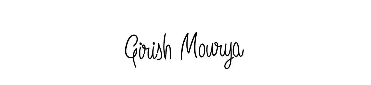 Once you've used our free online signature maker to create your best signature Angelique-Rose-font-FFP style, it's time to enjoy all of the benefits that Girish Mourya name signing documents. Girish Mourya signature style 5 images and pictures png