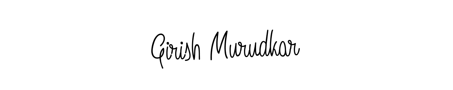 You should practise on your own different ways (Angelique-Rose-font-FFP) to write your name (Girish Murudkar) in signature. don't let someone else do it for you. Girish Murudkar signature style 5 images and pictures png