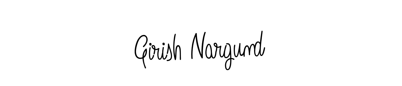 Angelique-Rose-font-FFP is a professional signature style that is perfect for those who want to add a touch of class to their signature. It is also a great choice for those who want to make their signature more unique. Get Girish Nargund name to fancy signature for free. Girish Nargund signature style 5 images and pictures png