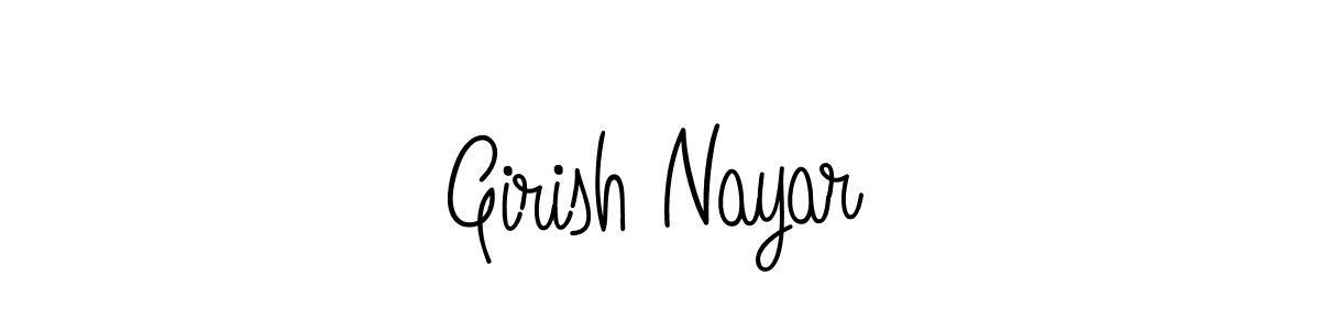 How to Draw Girish Nayar signature style? Angelique-Rose-font-FFP is a latest design signature styles for name Girish Nayar. Girish Nayar signature style 5 images and pictures png