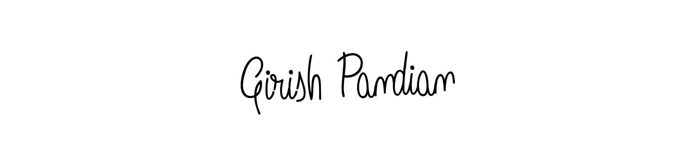 Create a beautiful signature design for name Girish Pandian. With this signature (Angelique-Rose-font-FFP) fonts, you can make a handwritten signature for free. Girish Pandian signature style 5 images and pictures png