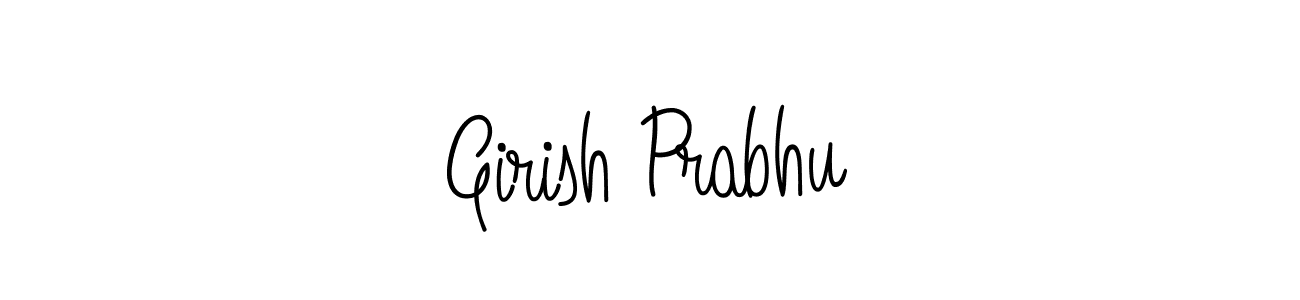 The best way (Angelique-Rose-font-FFP) to make a short signature is to pick only two or three words in your name. The name Girish Prabhu include a total of six letters. For converting this name. Girish Prabhu signature style 5 images and pictures png