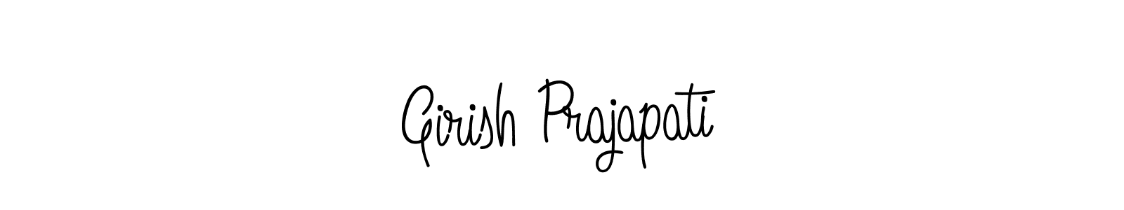 Make a short Girish Prajapati signature style. Manage your documents anywhere anytime using Angelique-Rose-font-FFP. Create and add eSignatures, submit forms, share and send files easily. Girish Prajapati signature style 5 images and pictures png