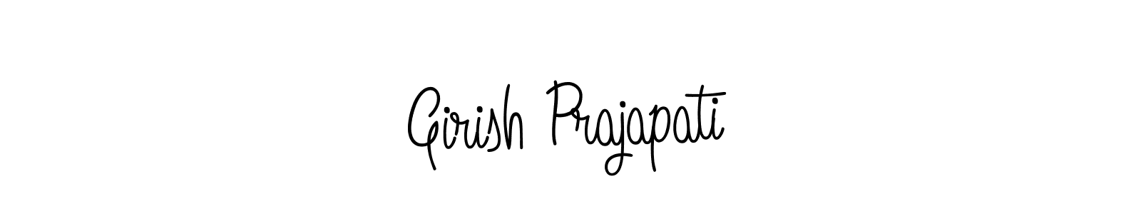 Create a beautiful signature design for name Girish Prajapati. With this signature (Angelique-Rose-font-FFP) fonts, you can make a handwritten signature for free. Girish Prajapati signature style 5 images and pictures png