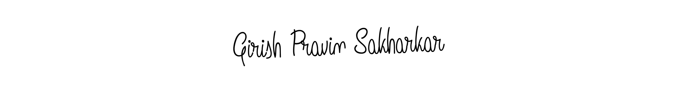 Design your own signature with our free online signature maker. With this signature software, you can create a handwritten (Angelique-Rose-font-FFP) signature for name Girish Pravin Sakharkar. Girish Pravin Sakharkar signature style 5 images and pictures png