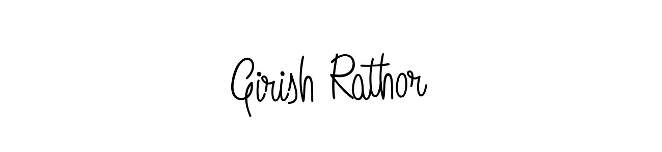 Use a signature maker to create a handwritten signature online. With this signature software, you can design (Angelique-Rose-font-FFP) your own signature for name Girish Rathor. Girish Rathor signature style 5 images and pictures png