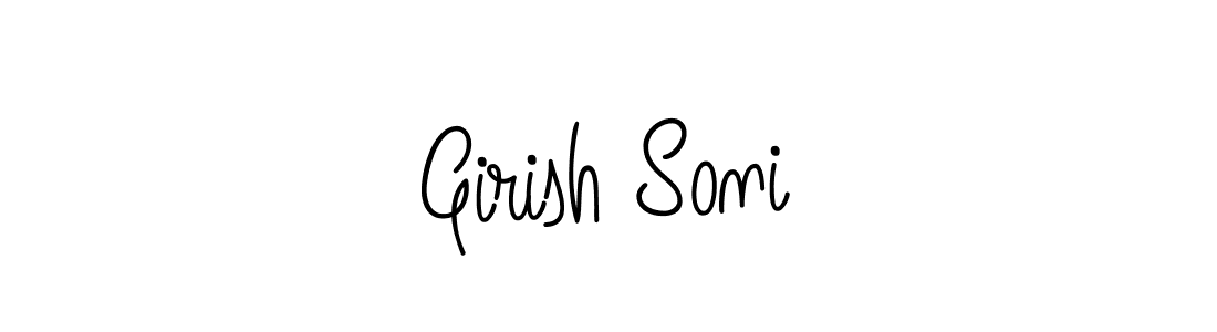 You can use this online signature creator to create a handwritten signature for the name Girish Soni. This is the best online autograph maker. Girish Soni signature style 5 images and pictures png