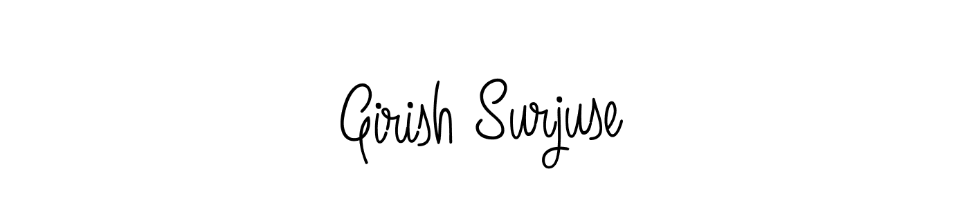 if you are searching for the best signature style for your name Girish Surjuse. so please give up your signature search. here we have designed multiple signature styles  using Angelique-Rose-font-FFP. Girish Surjuse signature style 5 images and pictures png