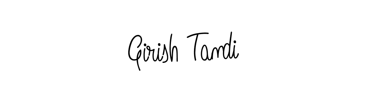 Girish Tandi stylish signature style. Best Handwritten Sign (Angelique-Rose-font-FFP) for my name. Handwritten Signature Collection Ideas for my name Girish Tandi. Girish Tandi signature style 5 images and pictures png
