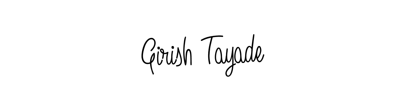 How to make Girish Tayade name signature. Use Angelique-Rose-font-FFP style for creating short signs online. This is the latest handwritten sign. Girish Tayade signature style 5 images and pictures png