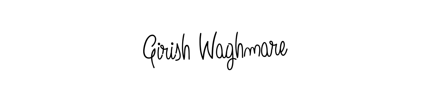 How to make Girish Waghmare name signature. Use Angelique-Rose-font-FFP style for creating short signs online. This is the latest handwritten sign. Girish Waghmare signature style 5 images and pictures png