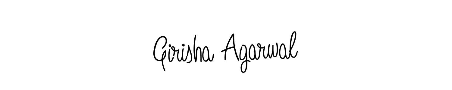 Design your own signature with our free online signature maker. With this signature software, you can create a handwritten (Angelique-Rose-font-FFP) signature for name Girisha Agarwal. Girisha Agarwal signature style 5 images and pictures png