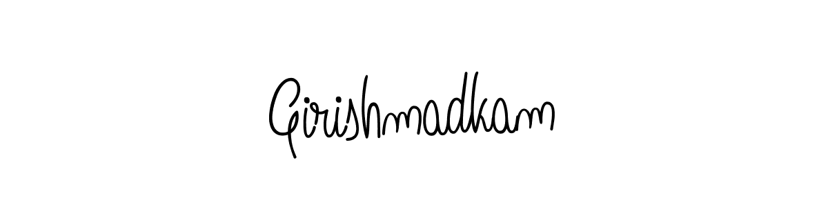 How to make Girishmadkam signature? Angelique-Rose-font-FFP is a professional autograph style. Create handwritten signature for Girishmadkam name. Girishmadkam signature style 5 images and pictures png