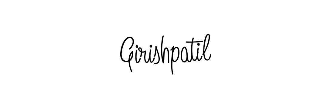 The best way (Angelique-Rose-font-FFP) to make a short signature is to pick only two or three words in your name. The name Girishpatil include a total of six letters. For converting this name. Girishpatil signature style 5 images and pictures png