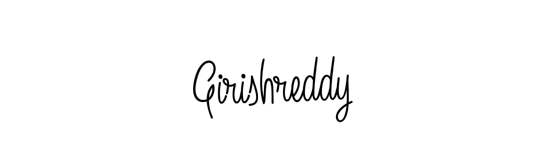 Create a beautiful signature design for name Girishreddy. With this signature (Angelique-Rose-font-FFP) fonts, you can make a handwritten signature for free. Girishreddy signature style 5 images and pictures png
