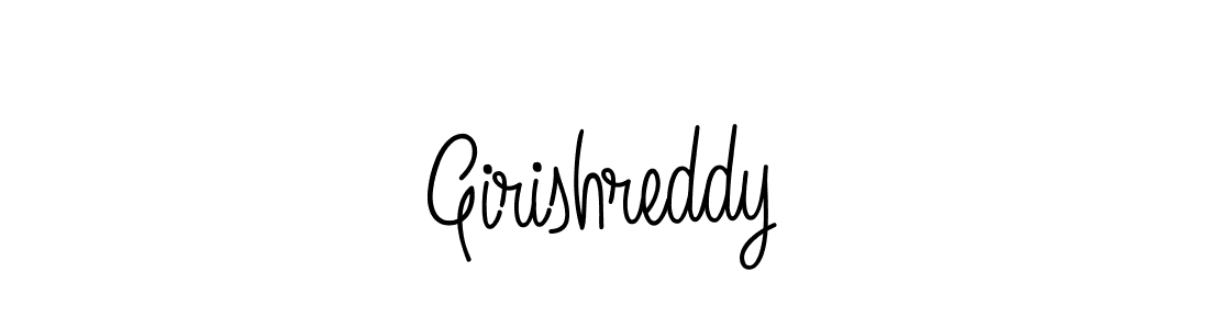 Create a beautiful signature design for name Girishreddy. With this signature (Angelique-Rose-font-FFP) fonts, you can make a handwritten signature for free. Girishreddy signature style 5 images and pictures png