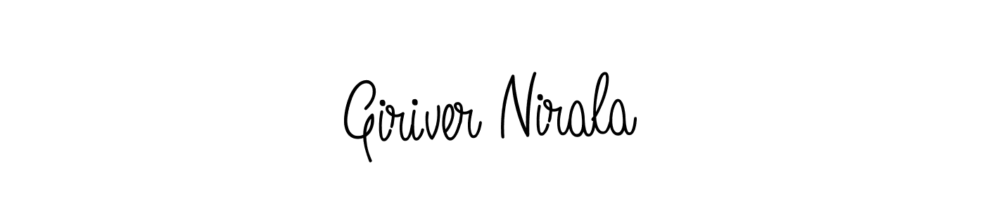 Angelique-Rose-font-FFP is a professional signature style that is perfect for those who want to add a touch of class to their signature. It is also a great choice for those who want to make their signature more unique. Get Giriver Nirala name to fancy signature for free. Giriver Nirala signature style 5 images and pictures png