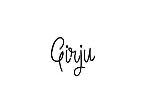 How to Draw Girju signature style? Angelique-Rose-font-FFP is a latest design signature styles for name Girju. Girju signature style 5 images and pictures png