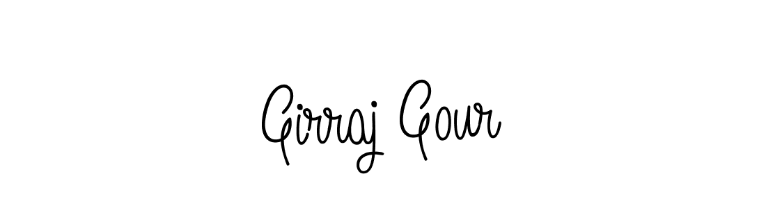Use a signature maker to create a handwritten signature online. With this signature software, you can design (Angelique-Rose-font-FFP) your own signature for name Girraj Gour. Girraj Gour signature style 5 images and pictures png
