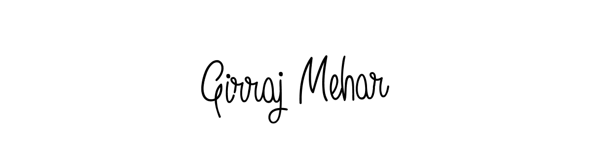 Best and Professional Signature Style for Girraj Mehar. Angelique-Rose-font-FFP Best Signature Style Collection. Girraj Mehar signature style 5 images and pictures png