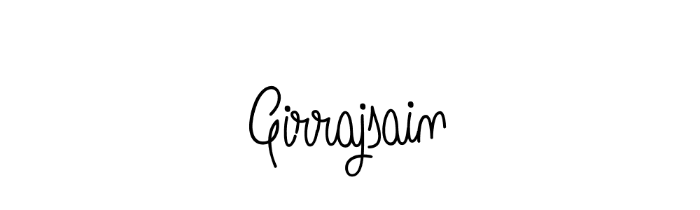 You should practise on your own different ways (Angelique-Rose-font-FFP) to write your name (Girrajsain) in signature. don't let someone else do it for you. Girrajsain signature style 5 images and pictures png