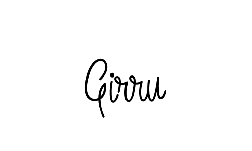 Create a beautiful signature design for name Girru. With this signature (Angelique-Rose-font-FFP) fonts, you can make a handwritten signature for free. Girru signature style 5 images and pictures png