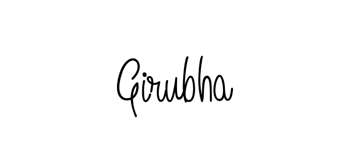 Make a beautiful signature design for name Girubha. With this signature (Angelique-Rose-font-FFP) style, you can create a handwritten signature for free. Girubha signature style 5 images and pictures png
