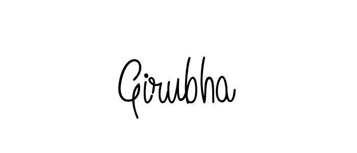 You should practise on your own different ways (Angelique-Rose-font-FFP) to write your name (Girubha) in signature. don't let someone else do it for you. Girubha signature style 5 images and pictures png