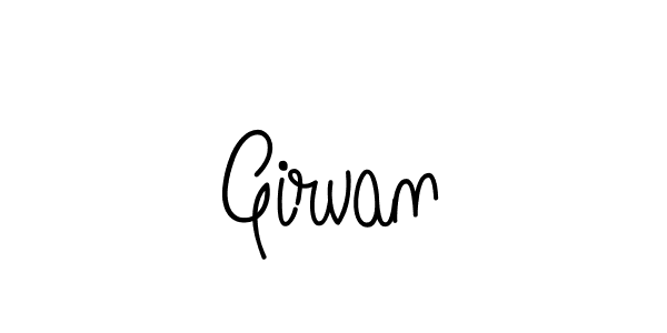 Make a beautiful signature design for name Girvan. Use this online signature maker to create a handwritten signature for free. Girvan signature style 5 images and pictures png