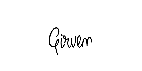 How to make Girven signature? Angelique-Rose-font-FFP is a professional autograph style. Create handwritten signature for Girven name. Girven signature style 5 images and pictures png