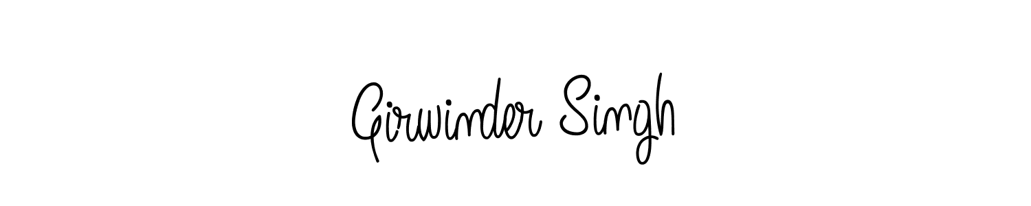 Make a beautiful signature design for name Girwinder Singh. With this signature (Angelique-Rose-font-FFP) style, you can create a handwritten signature for free. Girwinder Singh signature style 5 images and pictures png