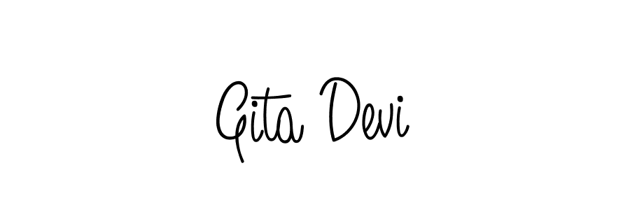 How to make Gita Devi signature? Angelique-Rose-font-FFP is a professional autograph style. Create handwritten signature for Gita Devi name. Gita Devi signature style 5 images and pictures png