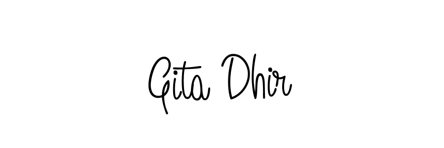 Best and Professional Signature Style for Gita Dhir. Angelique-Rose-font-FFP Best Signature Style Collection. Gita Dhir signature style 5 images and pictures png