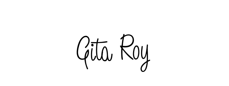 Similarly Angelique-Rose-font-FFP is the best handwritten signature design. Signature creator online .You can use it as an online autograph creator for name Gita Roy. Gita Roy signature style 5 images and pictures png