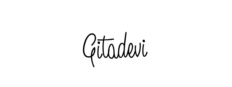 The best way (Angelique-Rose-font-FFP) to make a short signature is to pick only two or three words in your name. The name Gitadevi include a total of six letters. For converting this name. Gitadevi signature style 5 images and pictures png