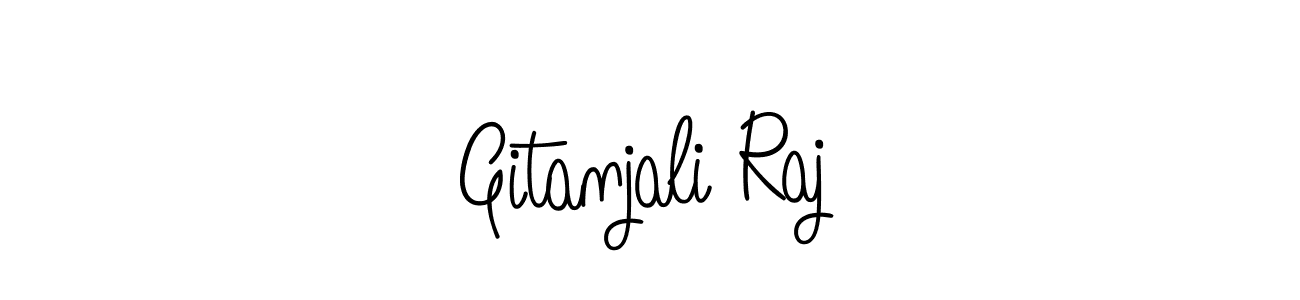 Design your own signature with our free online signature maker. With this signature software, you can create a handwritten (Angelique-Rose-font-FFP) signature for name Gitanjali Raj. Gitanjali Raj signature style 5 images and pictures png