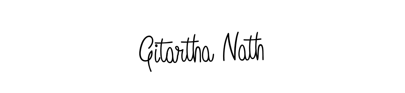 Gitartha Nath stylish signature style. Best Handwritten Sign (Angelique-Rose-font-FFP) for my name. Handwritten Signature Collection Ideas for my name Gitartha Nath. Gitartha Nath signature style 5 images and pictures png