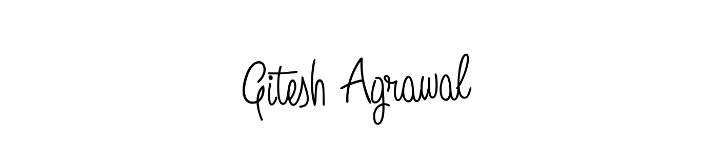 Angelique-Rose-font-FFP is a professional signature style that is perfect for those who want to add a touch of class to their signature. It is also a great choice for those who want to make their signature more unique. Get Gitesh Agrawal name to fancy signature for free. Gitesh Agrawal signature style 5 images and pictures png