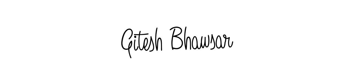 This is the best signature style for the Gitesh Bhawsar name. Also you like these signature font (Angelique-Rose-font-FFP). Mix name signature. Gitesh Bhawsar signature style 5 images and pictures png