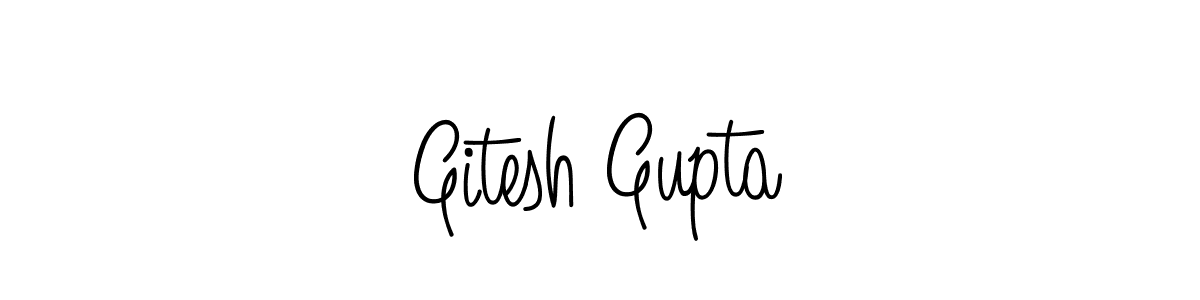 Also we have Gitesh Gupta name is the best signature style. Create professional handwritten signature collection using Angelique-Rose-font-FFP autograph style. Gitesh Gupta signature style 5 images and pictures png