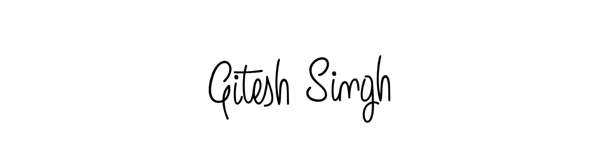 You can use this online signature creator to create a handwritten signature for the name Gitesh Singh. This is the best online autograph maker. Gitesh Singh signature style 5 images and pictures png