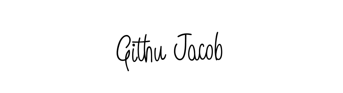 Make a beautiful signature design for name Githu Jacob. With this signature (Angelique-Rose-font-FFP) style, you can create a handwritten signature for free. Githu Jacob signature style 5 images and pictures png