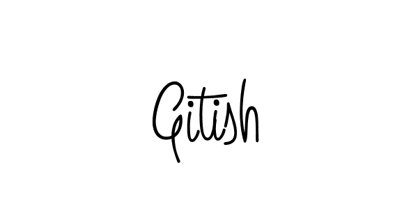 How to make Gitish name signature. Use Angelique-Rose-font-FFP style for creating short signs online. This is the latest handwritten sign. Gitish signature style 5 images and pictures png
