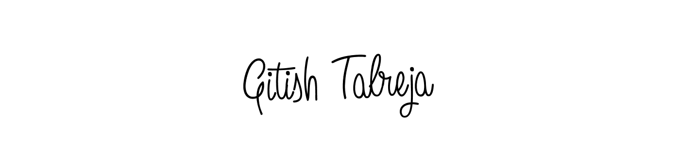 It looks lik you need a new signature style for name Gitish Talreja. Design unique handwritten (Angelique-Rose-font-FFP) signature with our free signature maker in just a few clicks. Gitish Talreja signature style 5 images and pictures png