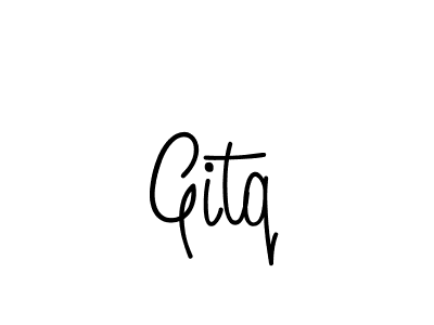The best way (Angelique-Rose-font-FFP) to make a short signature is to pick only two or three words in your name. The name Gitq include a total of six letters. For converting this name. Gitq signature style 5 images and pictures png