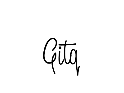 The best way (Angelique-Rose-font-FFP) to make a short signature is to pick only two or three words in your name. The name Gitq include a total of six letters. For converting this name. Gitq signature style 5 images and pictures png