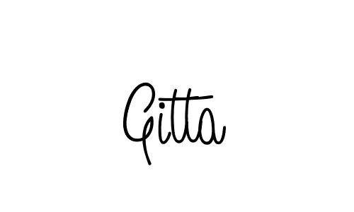 Also we have Gitta name is the best signature style. Create professional handwritten signature collection using Angelique-Rose-font-FFP autograph style. Gitta signature style 5 images and pictures png