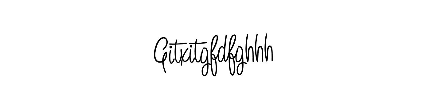 Make a beautiful signature design for name Gitxitgfdfghhh. With this signature (Angelique-Rose-font-FFP) style, you can create a handwritten signature for free. Gitxitgfdfghhh signature style 5 images and pictures png